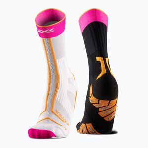 X-Socks Trailrun Terraskin Expert Crew zokni yinyang/x fekete/x fehér/fluo pink (Trailrun Terraskin Expert Crew XS-RQXTS25M-B100) kép