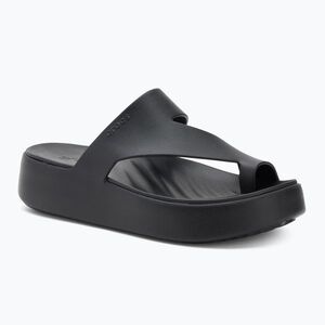 Női Crocs Getaway Platform Toe Loop flip flop fekete (Getaway Platform Toe Loop 210834-001) kép