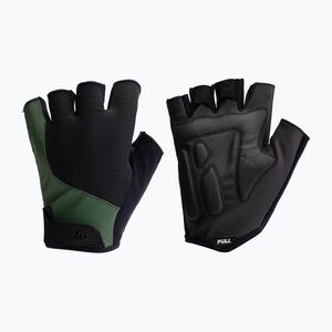 Rogelli Essential fekete/zöld férfi kerékpáros kesztyű (Essential ROG351614) kép