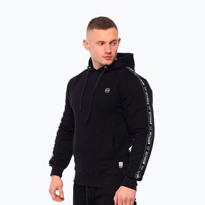 Férfi Octagon Stripe pulóver fekete (Stripe 10799-BK) kép
