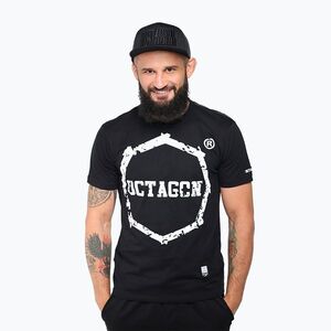 Oktogon férfi póló Teeth fekete (Zęby 10062-T) kép