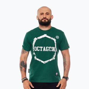 Oktogon férfi póló Teeth zöld (Zęby 10068-T) kép