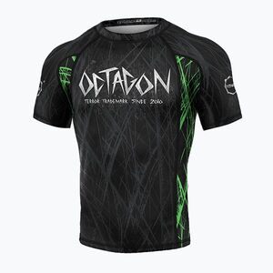 Férfi Octagon Premium Spiderskull fekete/többszínű Rashguard (Premium Spiderskull 11583-R) kép