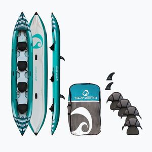 SPINERA Hybris 510 teal/fehér/szürke 4 személyes felfújható kajak (Hybris 510 25132) kép