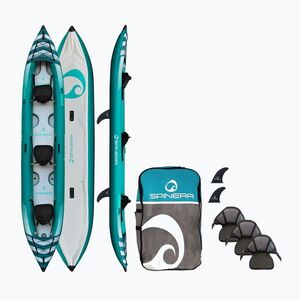 SPINERA Hybris 475 teal/fehér/szürke 3 személyes felfújható kajak (Hybris 475 25143) kép