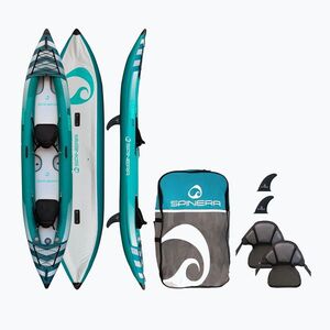SPINERA Hybris 410 teal/fehér/szürke 2 személyes felfújható kajak (Hybris 410 25142) kép