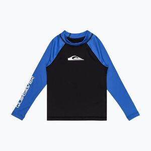 Quiksilver Everyday UPF50 fekete/nebulakék hosszú ujjú gyermek úszómellény (Everyday UPF50 AQKWR03025-XBKB) kép