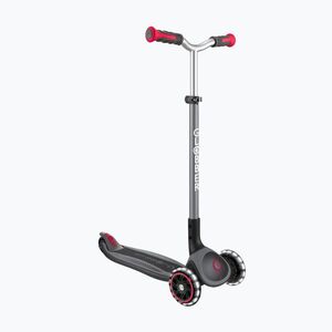 Globber Master Lights fekete/piros gyermek háromkerekű roller (Master Lights 662-120-2) kép