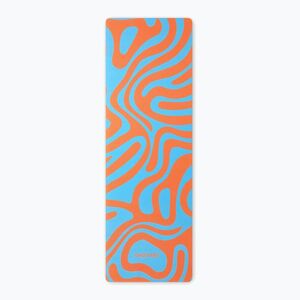 Jóga/fitness szőnyeg FORCEBAND Abstract Orange 4 mm narancssárga/kék (Abstract Orange MC 4.0 AO) kép