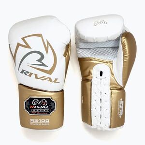 Rival RS100 Professional fehér/arany bokszkesztyű (RS100 Professional RS100-WHITE/GOLD) kép