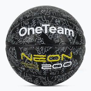 Kosárlabda OneTeam Black neon size 7 (Neon OTM-B5Y029-BK) kép