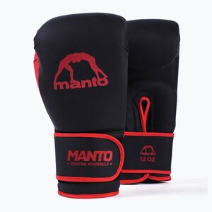 MANTO Essential boxkesztyű fekete/piros (Essential MNG006_BLK-RED) kép