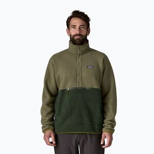 Férfi Patagonia Retro Pile 1 / 2 Snap P / O régi növekedés zöld trekking pulóver (Retro Pile 1/2 Snap P/O 23205) kép