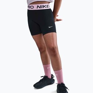 Nike Pro Dri-Fit 5" gyermek rövidnadrág fekete/med soft pink/fehér (Pro Dri-Fit 5" FB1081-019) kép