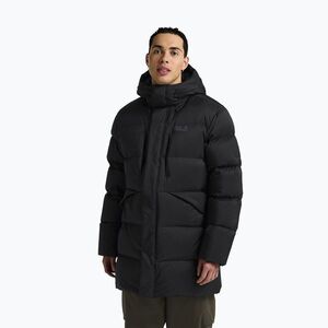 Férfi pehelykabát Jack Wolfskin Icy Hill Coat Rds fekete (Icy Hill Coat Rds A65049_6000) kép