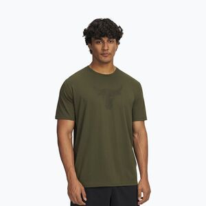 Férfi edzőpóló Under Armour Project Rock Payoff Graphic expedition green/fekete (Project Rock Payoff Graphic 1383191-308) kép