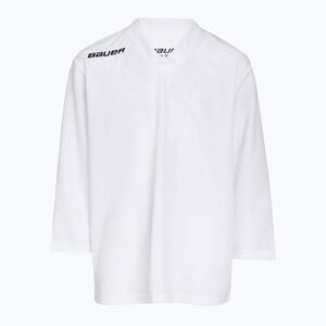 Gyerek hosszú ujjú jégkorong edzésmez Bauer Flex Practice Jersey Jr white (Flex Practice Jersey Jr 1054931-WHTML) kép