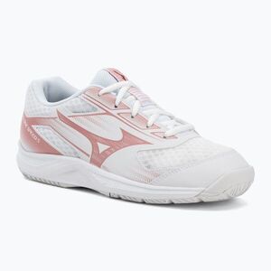 Női röplabdacipő Mizuno Cyclone Speed 5 white/rose elegance/lava falls (Cyclone Speed 5 V1GC258073) kép