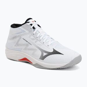 Röplabdacipő Mizuno Lightning Select Mid white/black/fiery red (Lightning Select Mid V1GA267559) kép