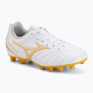 Gyerek focicipő Mizuno Monarcida Neo III Select FG white/mp gold (Monarcida Neo III Select FG P1GB262550) kép