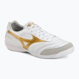 Focicipő Mizuno Morelia Sala Elite IN white/football gold/galaxy silver (Morelia Sala Elite IN Q1GA261250) kép