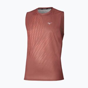 Férfi futópóló Mizuno Core Graphic Sleeveless copper brown (Core Graphic Sleeveless J2GAD00655) kép