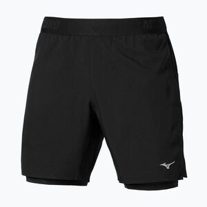 Férfi futó rövidnadrág Mizuno Core 7.5 Inches 2in1 black (Core 7.5 Inches 2in1 J2GBD00609) kép