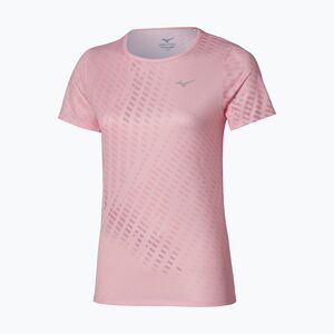 Női futópóló Mizuno Core Graphic Tee pinkesque (Core Graphic Tee J2GAD21564) kép