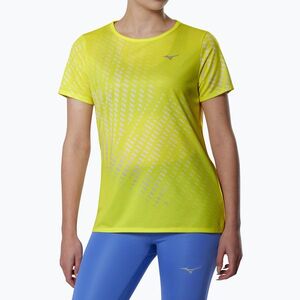 Női futópóló Mizuno Core Graphic Tee Lightning Yellow (Core Graphic Tee J2GAD21543) kép