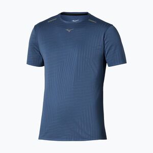 Férfi futópóló Mizuno Tech Light Tee estate blue (Tech Light Tee J2GAD00112) kép