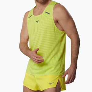 Férfi futópóló Mizuno Tech Light Tank lightning yellow (Tech Light Tank J2GAD00043) kép