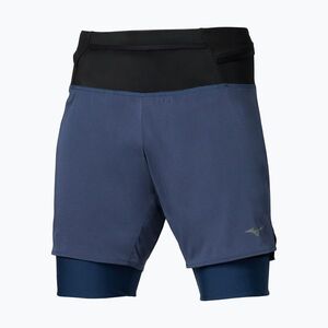 Férfi futóshort Mizuno Trail Multipocket 2in1 estate blue (Trail Multipocket 2in1 J2GBD01012) kép