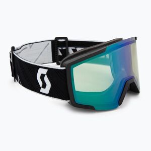 Síszemüveg SCOTT Shield black/white/amp aurora green chrome (Shield 277837) kép
