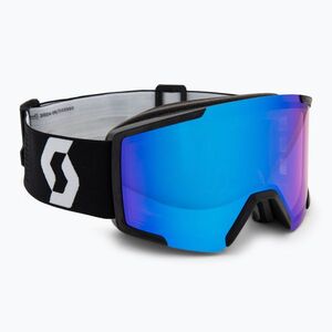 Síszemüveg SCOTT Shield mineral black/white/amp illuminator blue chrome (Shield 277837) kép