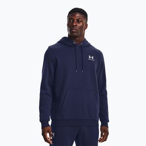 Férfi kapucnis pulóver Under Armour Essential Fleece Hoodie midnight navy/white (Essential Fleece Hoodie 1373880-410) kép