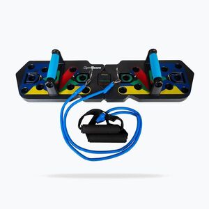 Fekvőtámasz fogantyúk GymBeam black/blue/yellow (78697) kép