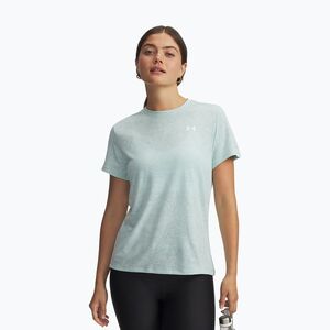 Női edzőpóló Under Armour Tech Pixelate refresh mint/white (Tech Pixelate SSC 6012302-703) kép