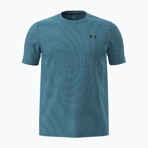 Férfi edzőpóló Under Armour Vanish Seamless Novelty blue haze/black (Vanish Seamless Novelty 6010603) kép