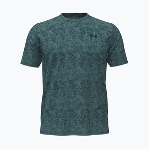 Férfi edzőpóló Under Armour Tech Tee Pixelate rack green/black (Tech Tee Pixelate 6005920-338) kép