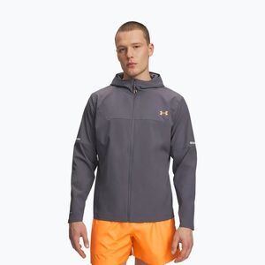 Férfi edződzseki Under Armour Tech Utility Woven castlerock/orange bloc (Tech Utility Woven 6004967-026) kép