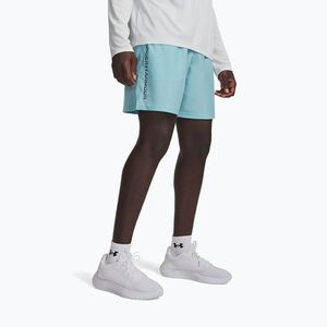 Férfi edző rövidnadrág Under Armour Woven Wordmark blue haze/black (Woven Wordmark 1383356-425) kép