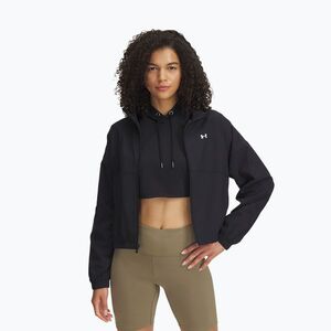 Női edződzseki Under Armour Rival Woven Jacket black/white (Rival Woven Jacket 1389631-001) kép
