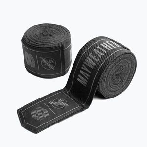 Boksz kézbandázs Hayabusa Mayweather Stretch Hand Wraps 450 g black (Mayweather Stretch Hand Wraps MWHW-BK) kép