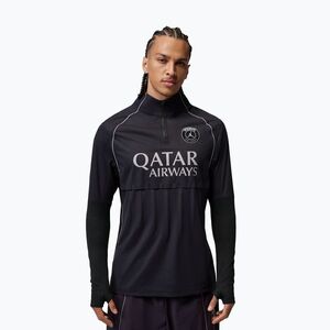 Férfi futball hosszú ujjú póló Nike Paris Saint-Germain Strike Elite SE Aerogami Shell Top black/black/atmosphere grey (Paris Saint-Germain Strike Elite SE Aerogami Shell Top IH0886-010) kép
