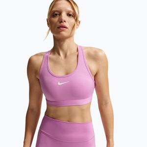Sportmelltartó Nike Swoosh Medium Support Light Magenta/White (Swoosh Medium Support DX6821-503) kép