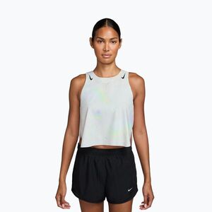 Női futótrikó Nike AeroSwift Dri-Fit ADV Cropped Tank Top off-white/black (AeroSwift Dri-Fit ADV IF3647-101) kép