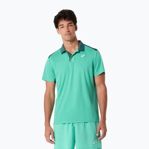 Férfi galléros póló ASICS Court Polo Aurora Green (Court Polo 2041A340-303) kép