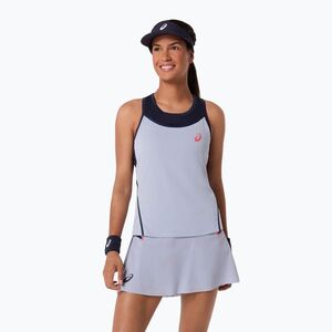 Női teniszpóló ASICS Match Tank W grey/blue (Match Tank W 2042A435-400) kép