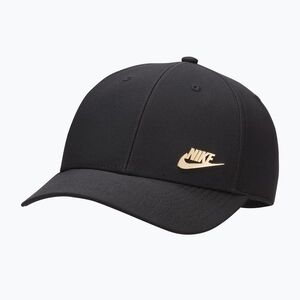 Baseball sapka Nike Dri-Fit Club black/metallic gold (Dri-Fit Club FB5371-011) kép