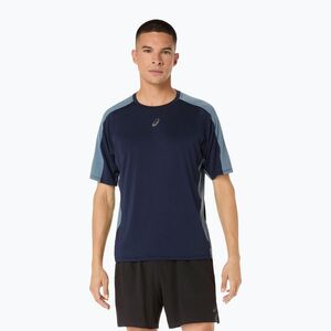 Férfi futópóló ASICS Fujitrail Elite SS Top midnight/ironclad (Fujitrail Elite Top 2011D264) kép